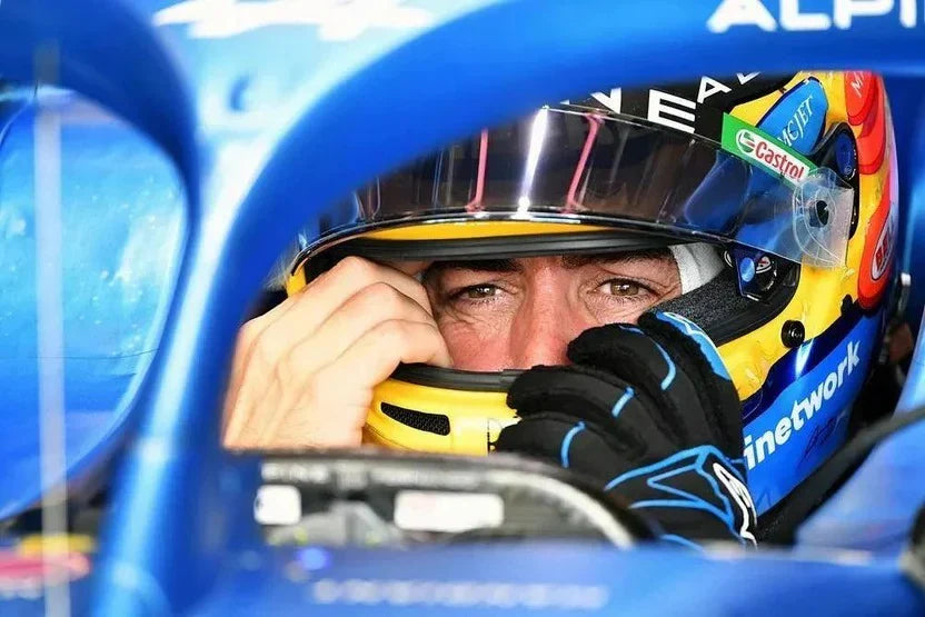2021 Fernando Alonso Alpine F1 Race Gloves 2