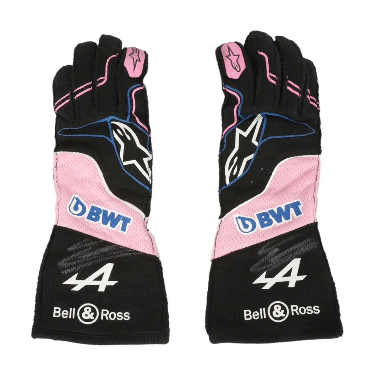 2023 Esteban Ocon Miami GP Weekend Worn Race Gloves SpeedLine Racewear 715060