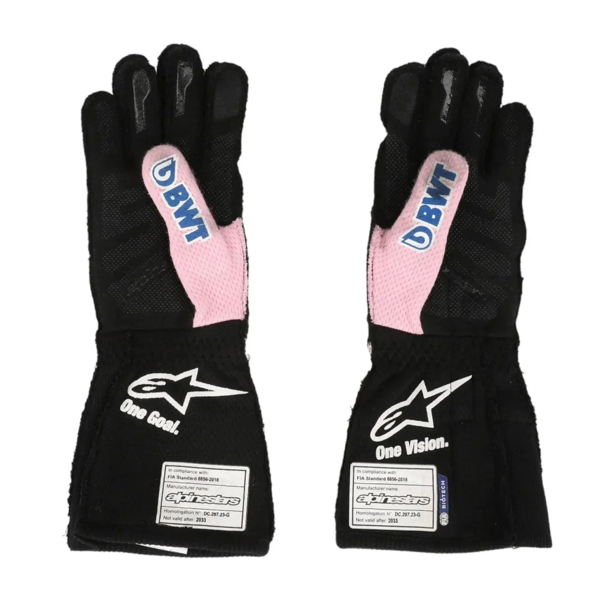 2023 Esteban Ocon Miami GP Weekend Worn Race Gloves SpeedLine Racewear 715061