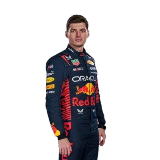 2023 Max Verstappen Red Bull Racing F1 suit front