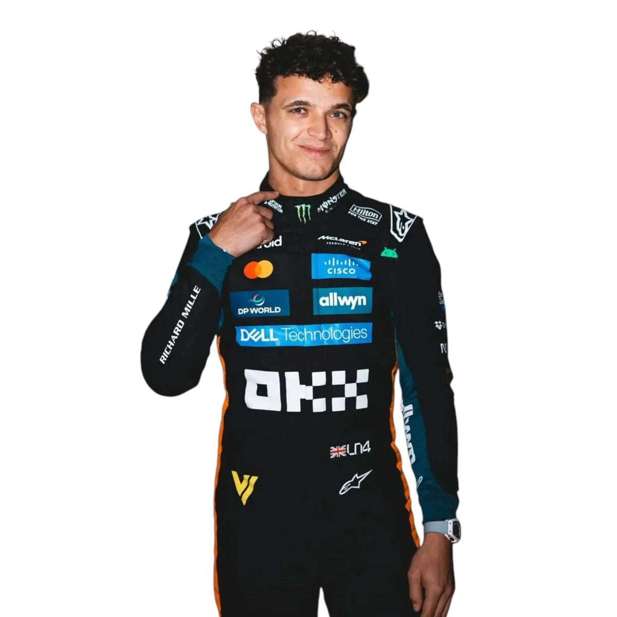 2025 Lando Norris Abu Dhabi GP F1 Racing Suit Edition