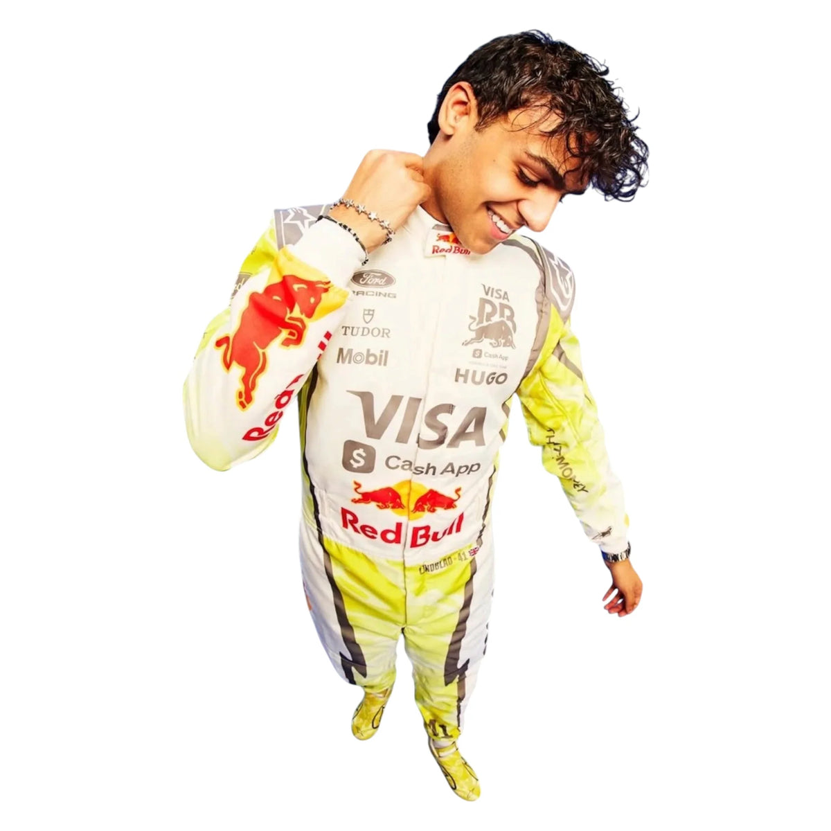 2026 Racing Bulls F1 Vintage Replica Racing Suit – Yellow Edition SpeedLine Racewear