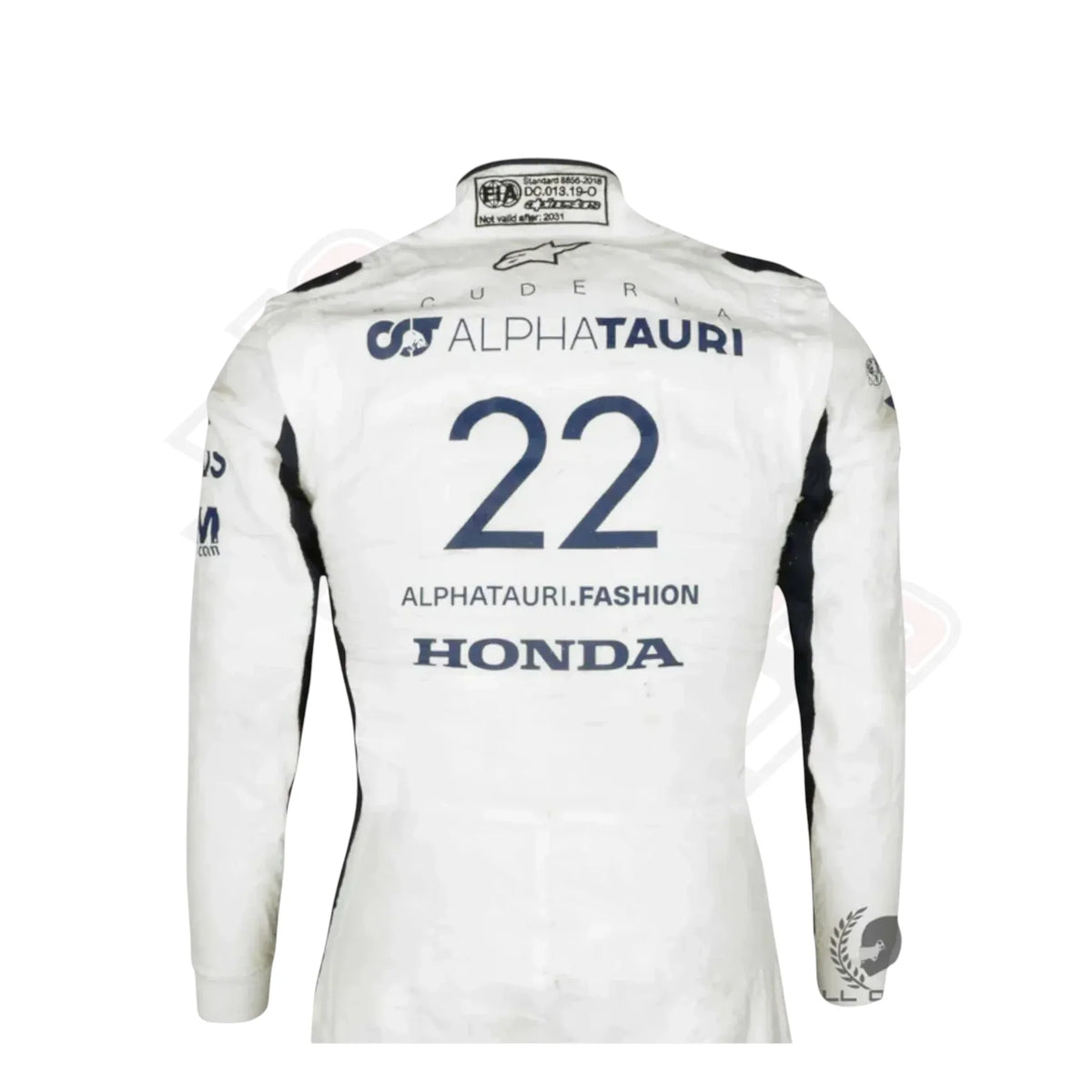 AlphaTauri F1 2021 Yuki Tsunoda suit back design