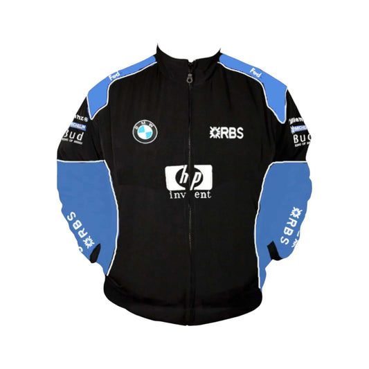 BMW HP RBS Vintage Racing Jacket Black Royal Blue
