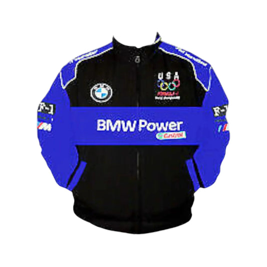 BMW Vintage Racing Jacket Power Royal Blue Black