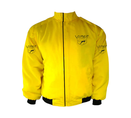 Dodge Viper Racing Vintage Jacket Yellow Muscle Car Streetwear
