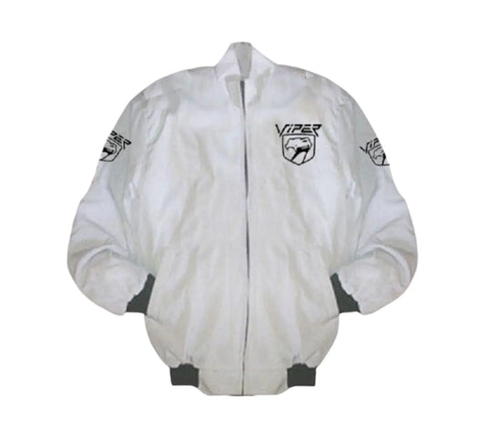 Dodge Viper Vintage Racing Jacket White Muscle Car Edition
