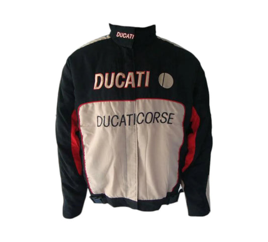 Ducati Corse Black & Light Gray Vintage Racing Jacket