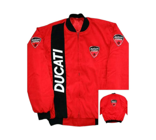 Ducati Corse Red Vintage Moto Racing Jacket