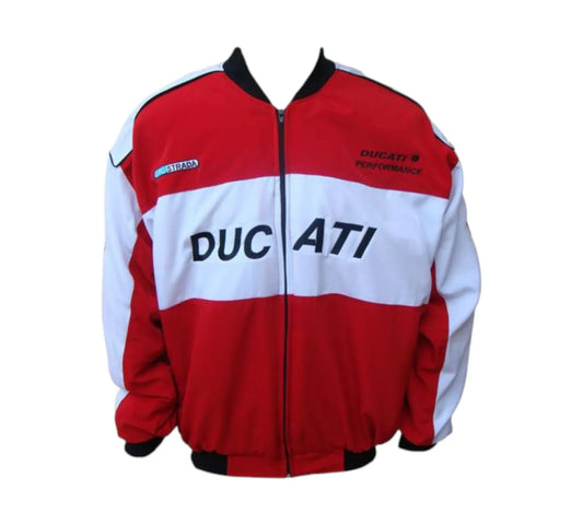 Ducati Corse Red & White Vintage Racing Jacket