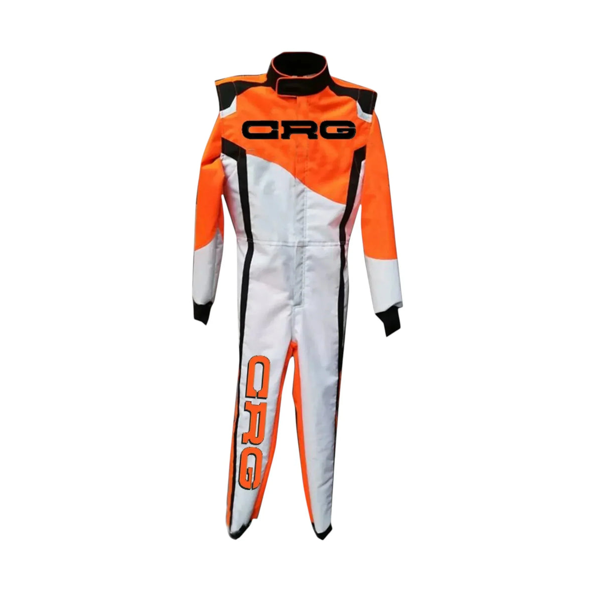 Go-kart racing suit CRG driver sublimation printed front view