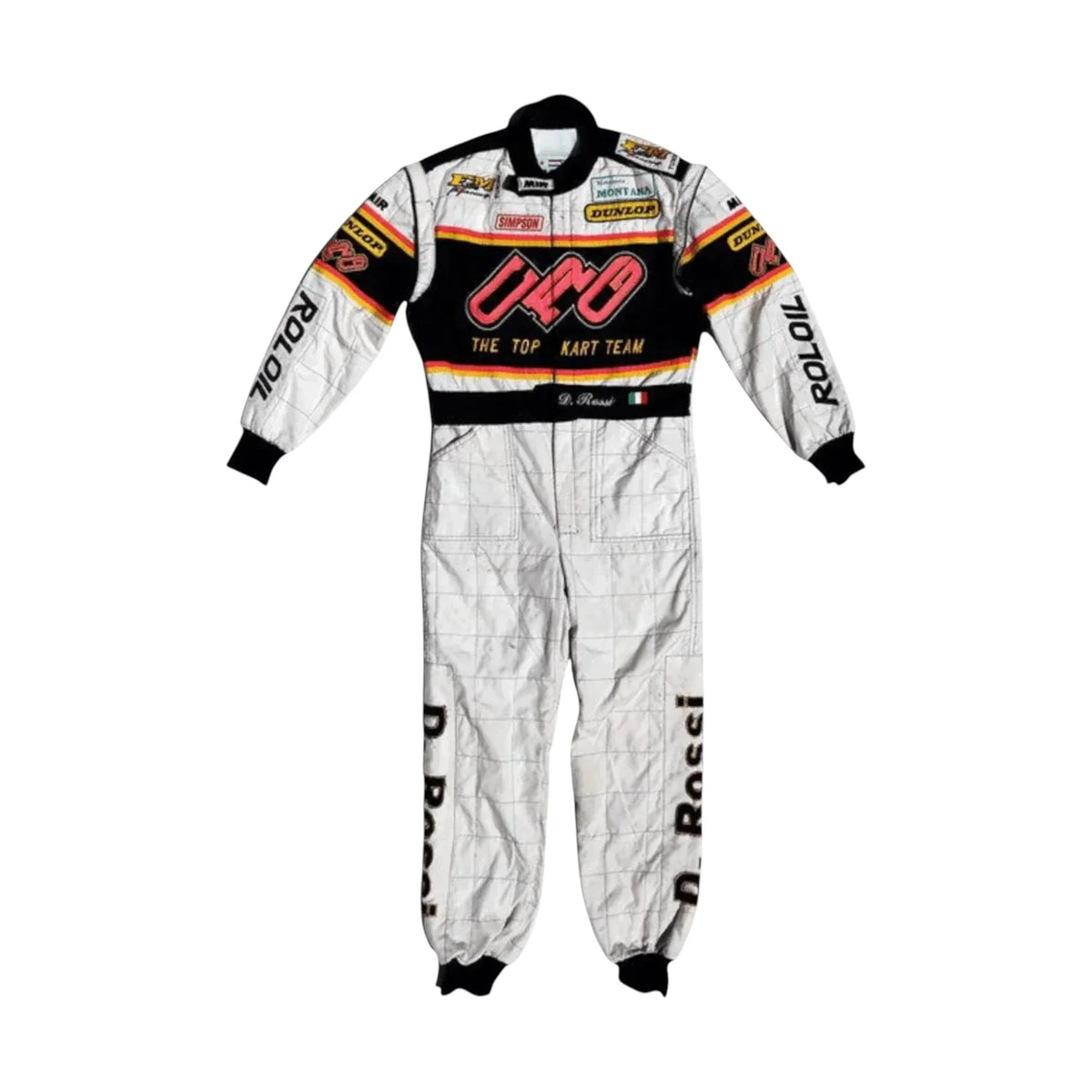 Go-kart racing suit CRG sublimation printed front view