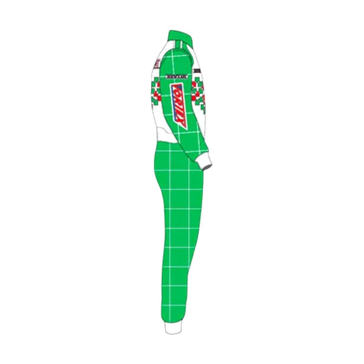 Go kart racing suit Tony Kart side right angle