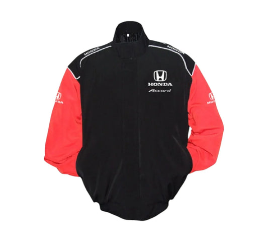 Honda Accord Vintage Racing Jacket – Black & Red Motorsport Edition