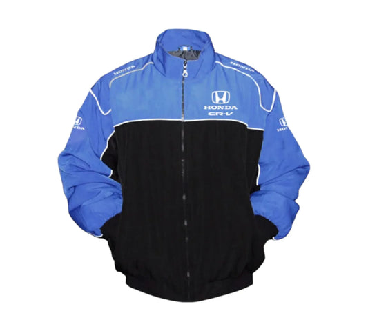 Honda CR-V Racing Jacket Vintage Style – Blue Black Motorsport Edition