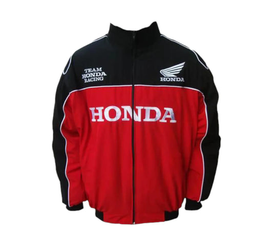 Honda Vintage Racing Jacket – Black & Red Motorsport Edition 10