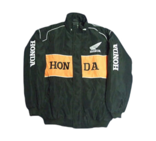 Honda Vintage Racing Jacket – Orange & Black Motorsport Edition