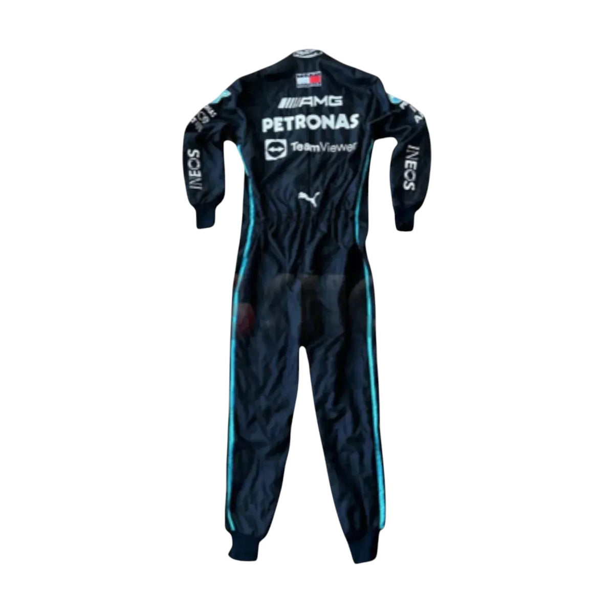 Lewis Hamilton 2022 Formula 1 racing suit full view back side