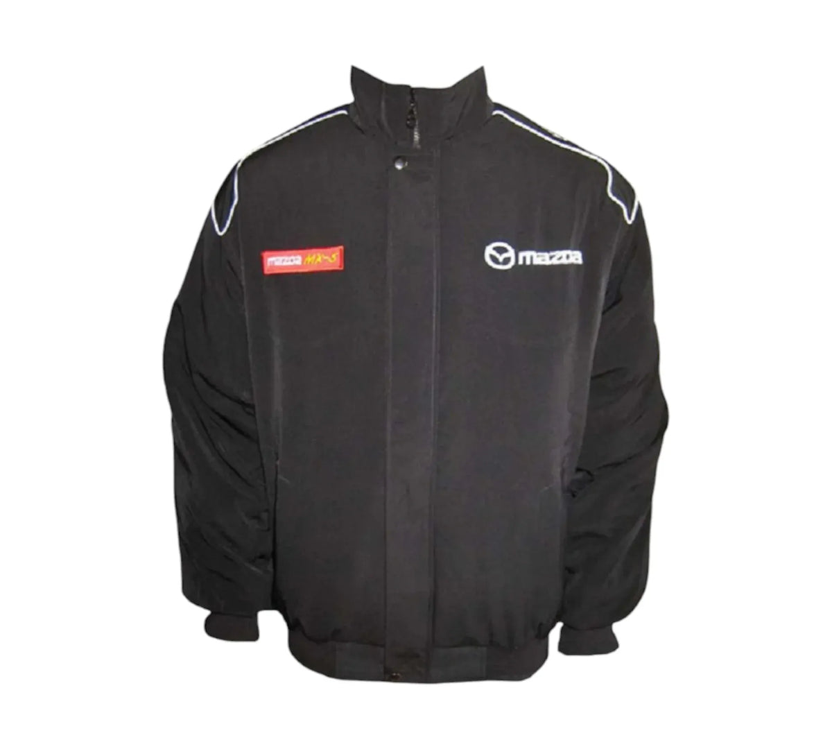 Mazda MX-5 Miata Black Stealth Vintage Racing Performance Jacket 1