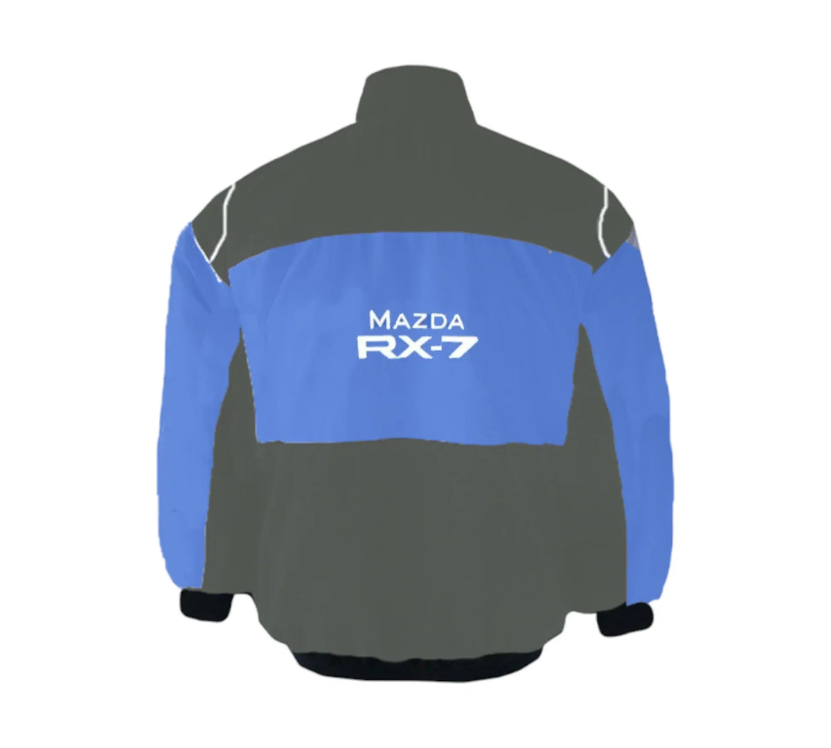 Mazda RX-7 Dark Gray Royal Blue Vintage Racing Jacket 1