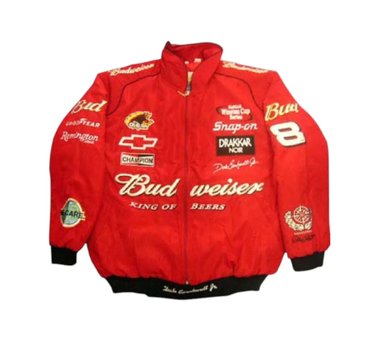 Nascar Dale Earnhardt Jr Vintage Jacket Red 1