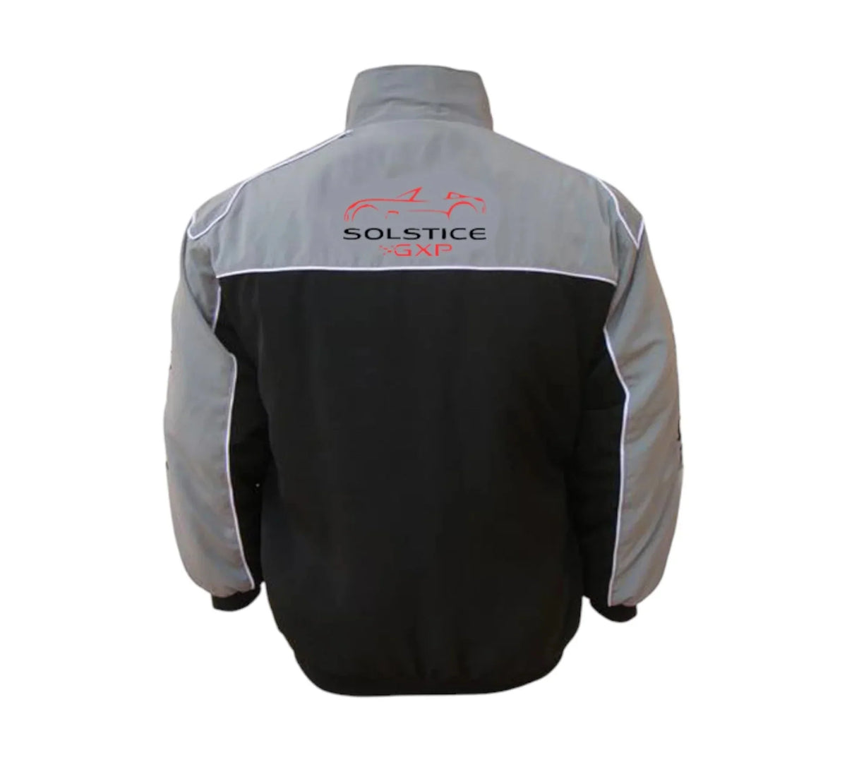 Pontiac Solstice GXP Vintage Racing Jacket Light Gray Black 2