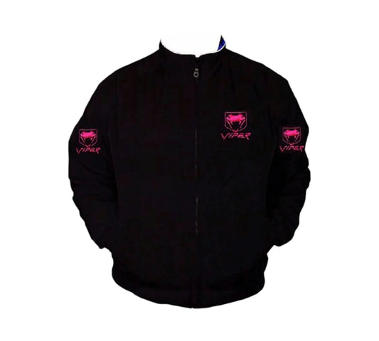 Viper Fangs Racing Vintage Jacket Black Muscle Car Edition