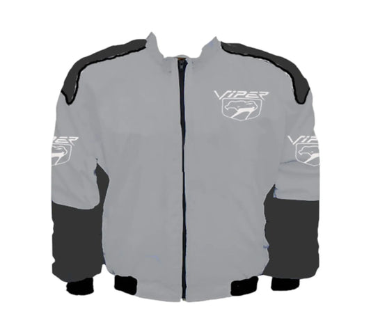 Viper Fangs Vintage Racing Jacket Black Muscle Car Edition
