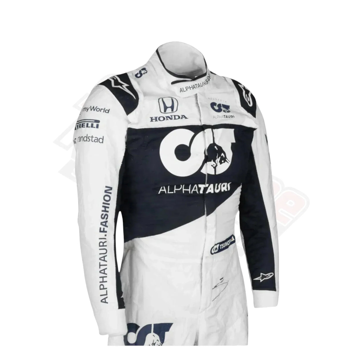 Yuki Tsunoda Formula One 2021 race suit display