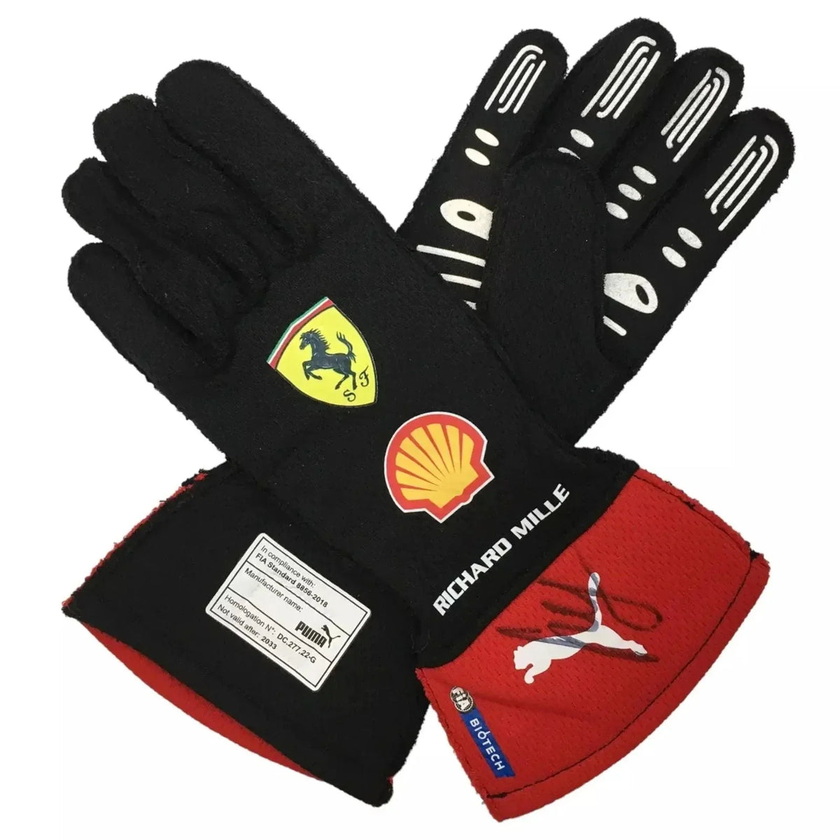 2023 Carlos Sainz Ferrari F1 Rennhandschuhe – Offizielle Edition