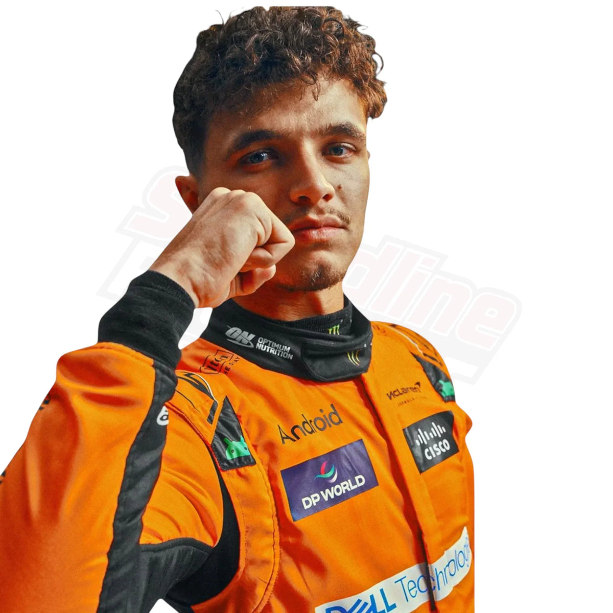 McLaren 2025 F1 Suit – Sponsor Logo Detail